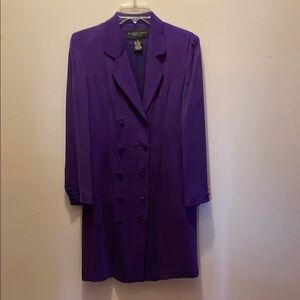 Vintage Purple Women's Coat Dress